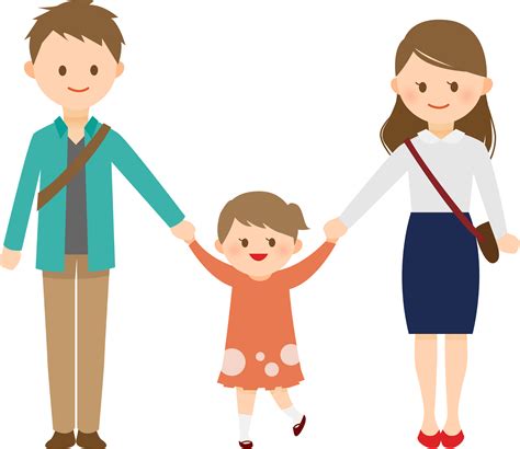 Daughter With Father Image Clipart