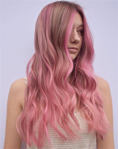 blonde hair with pink highlights - waypointhairstyles
