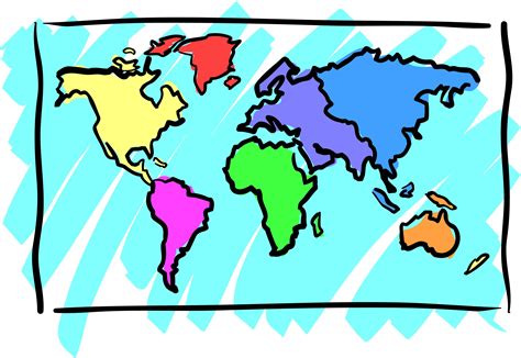 Simple World Map - ClipArt Best