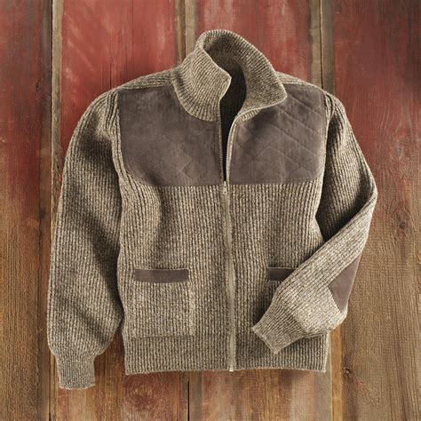 Men's Shetland wool cardigan, 'Scottish Borders' | Knit sweater ...