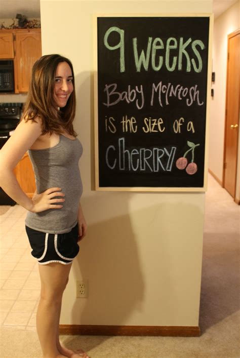 9 weeks pregnancy chalkboard | 9 weeks pregnant belly, Little baby ...