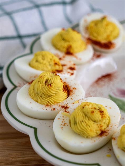 Deviled Eggs with Pickle Relish - Upstate Ramblings