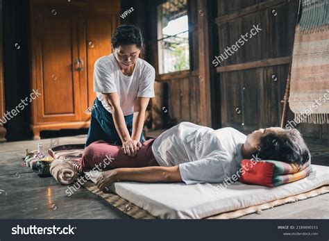 Massage Spa Relaxing Treatment Office Syndrome Stock Photo 2189890151 ...