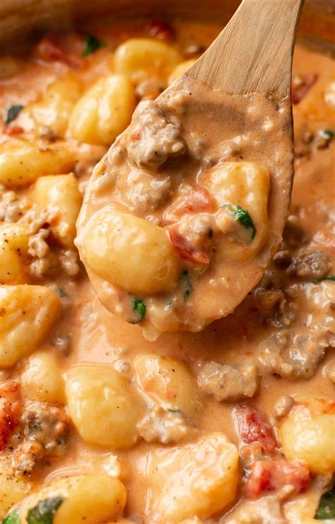 Creamy Sausage Gnocchi | Gnocchi recipes easy, Gnocchi dishes, Gnocchi ...