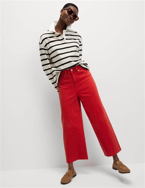 Women’s Wide-Leg Jeans at M&S IE