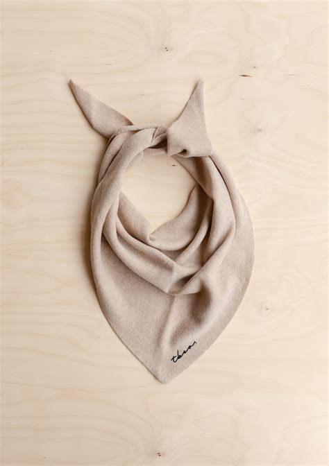 Merino Wool Triangle Scarf in Sourdough – TBCo
