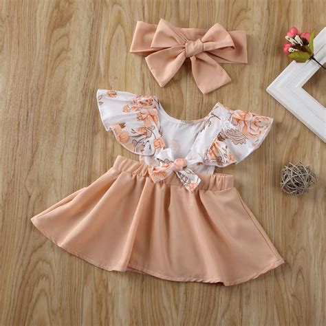 Cute Baby Girl Flower Pattern Ruffle Dress » Blu Bambina in 2022 | Baby ...