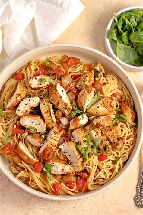 Bruschetta Chicken Pasta - Insanely Good