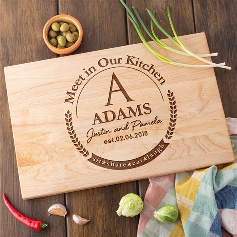 Monogrammed Cutting Boards | Personalized Wedding Gifts - Forest Decor