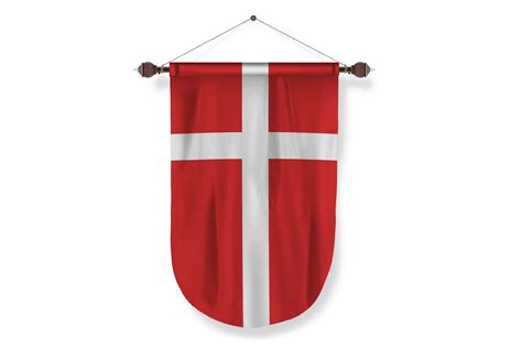 denmark country flag Pennant - PNG Basket
