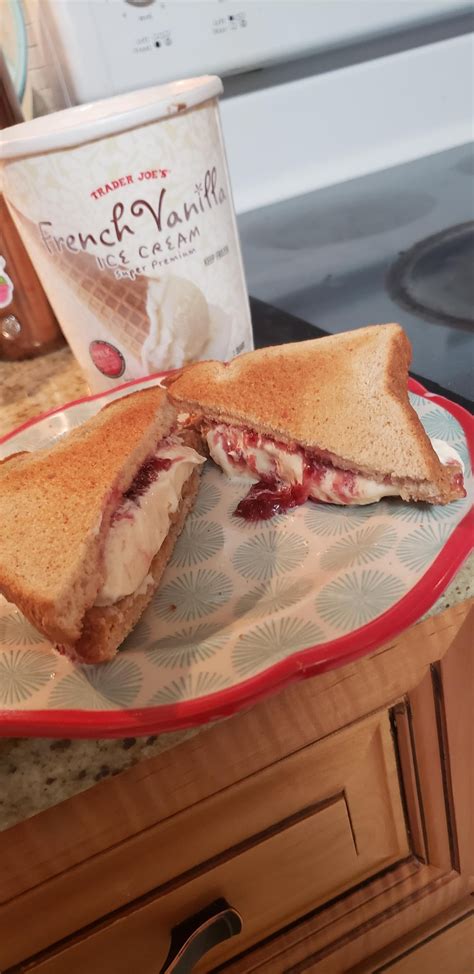 PB&J Ice Cream Sandwhich - Dining and Cooking