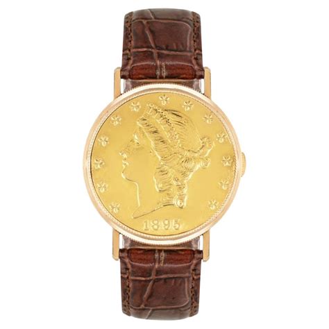 Rolex Cellini Rare Vintage Twenty Dollar Gold Coin Watch C1991 at ...