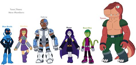 New Members of Teen Titans by MCsaurus on DeviantArt