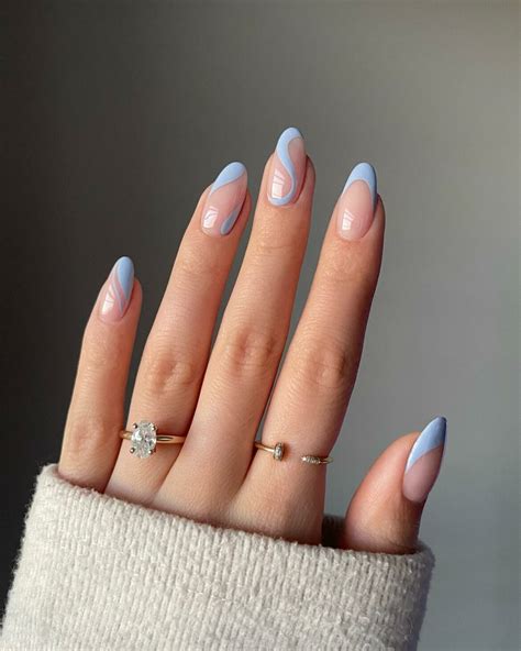 20 Latest Blue Almond Nails Ideas To Try In 2024!