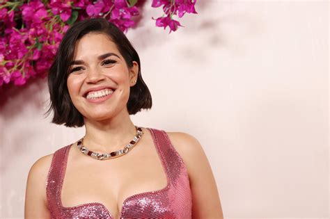 America Ferrera Is Oscar Nominee Barbie in Shimmering Pink Perfection ...