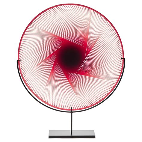 Ruby Abstract I, a Clear and Vibrant Red Abstract Sculptural Plate by ...