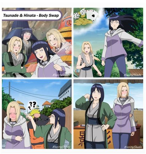 Hinata and Tsunade Switch Bodies - Art by BlazingShadic : r/FictionBodySwap