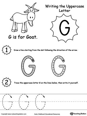 *FREE* Writing Uppercase Letter G | MyTeachingStation.com
