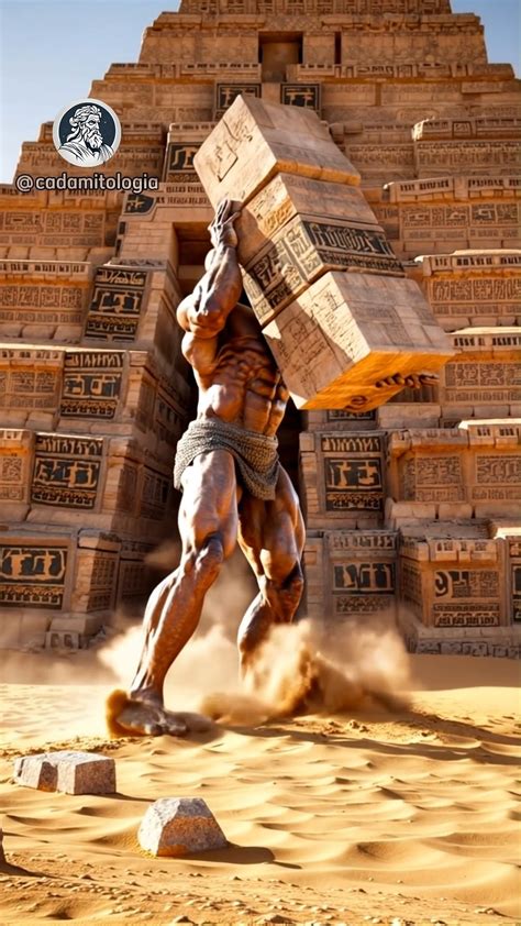 CADA MITOLOGIA | HOW THE PYRAMIDS WERE MADE #giants #fyp #cadamitologia #alien #ai #pyramids # ...