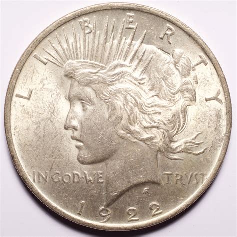 1922 Peace Silver Dollar AU - Numismax