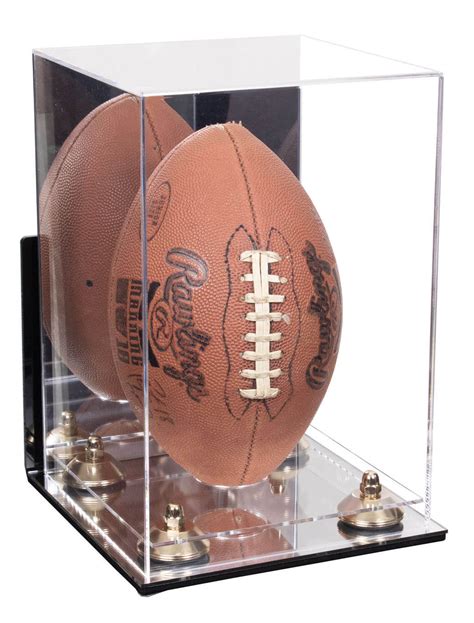 Full-Size Football Display Case Vertical - Mirror Wall Mount (B42/A060 ...