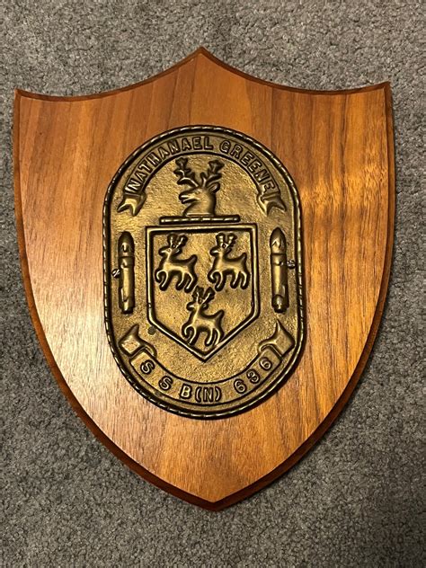 USS Nathanael Greene Submarine SSBN 636 Brass Plaque - Etsy