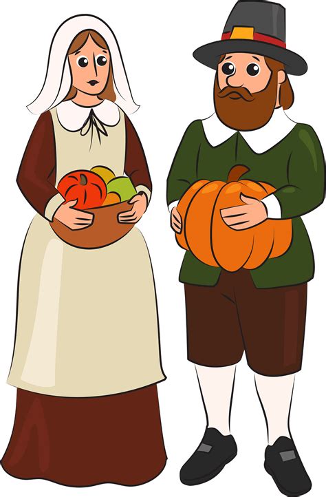 Pilgrim Boy - Thanksgiving Pilgrim Clip Art - Free Transparent PNG #3751844
