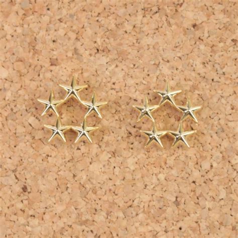 American 5 Star General Stars Rank Shirt Size Rank in Gold