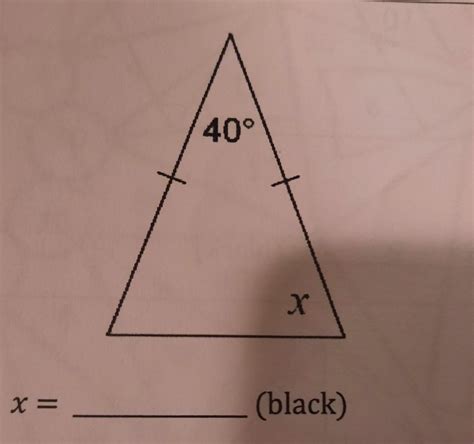 4. x = 40° X. please help! - brainly.com