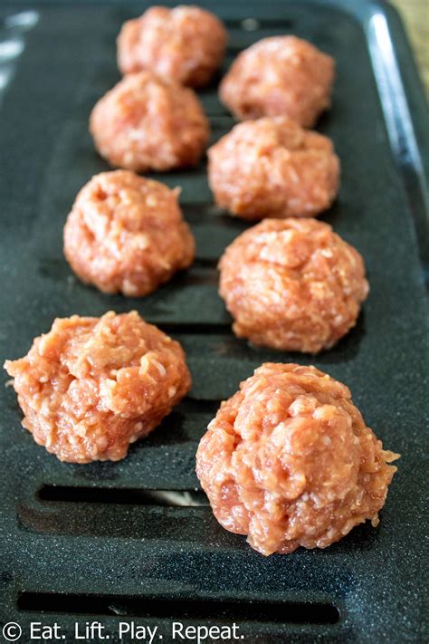 3-Ingredient Italian Turkey Meatballs-4 - Eat. Lift. Play. Repeat.