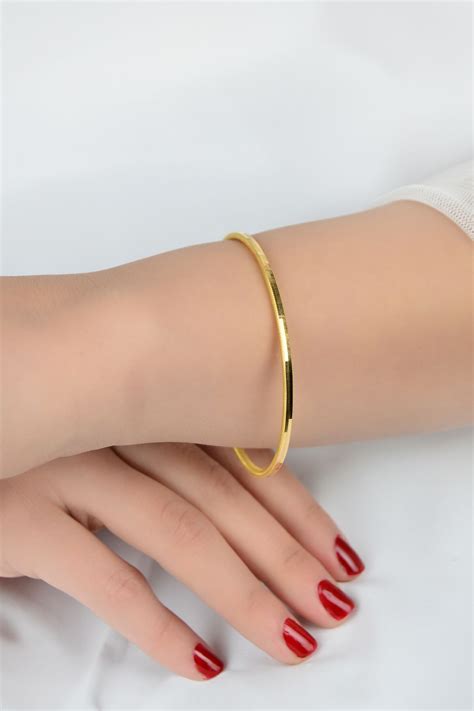 kuyumcu nurettin 6 gr (GRAM) Oluklu Ajda Bilezik Işçiliksiz Yatırımlık ...