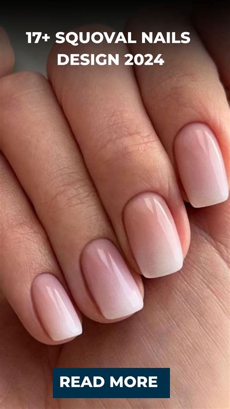 17+ Squoval Nails Design 2024 | Squoval nails, Nail shapes squoval ...