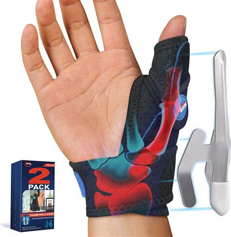FEATOL 2 Pack Thumb Brace for De Quervains Tenosynovitis, Thumb Splint ...