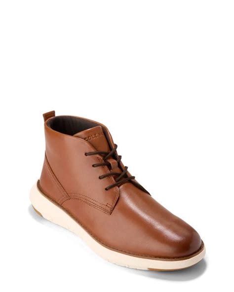Cole Haan Leather Chukka Boots in Brown for Men | Lyst