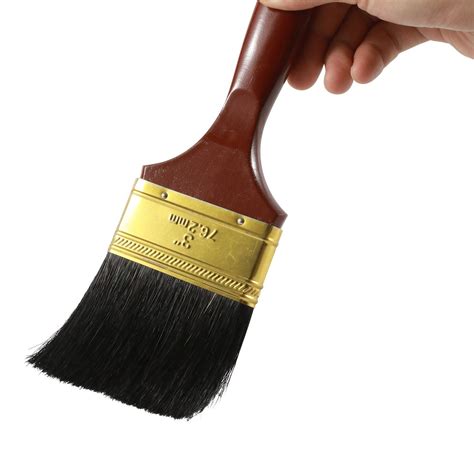 MSN Natural Bristle Paint Brush Wooden Handle Paint Brush 75mm ...