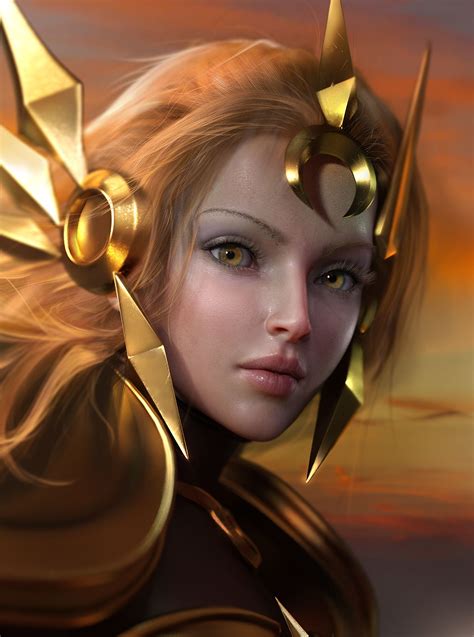 Leona Portrait by Sevenbees on DeviantArt | League of legends poster ...
