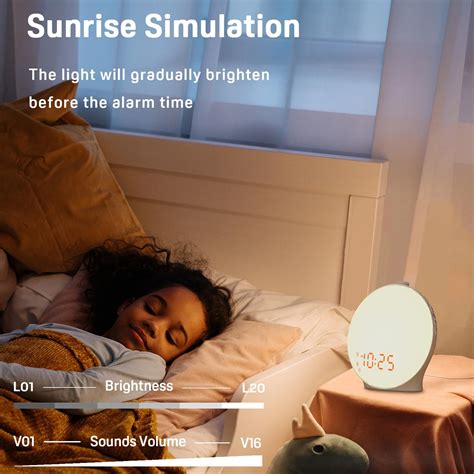 JALL Wake Up Light Sunrise Alarm Clock User Manual
