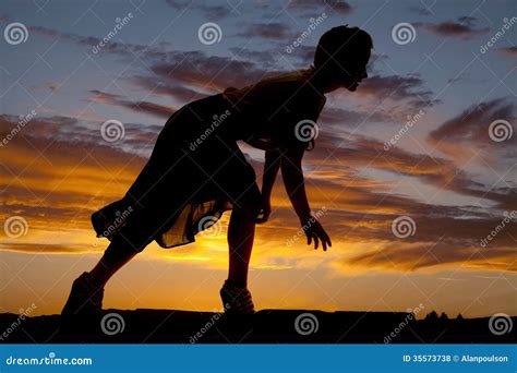 Silhouette Woman Sheer Skirt Bend Stock Photo - Image of light, brown ...