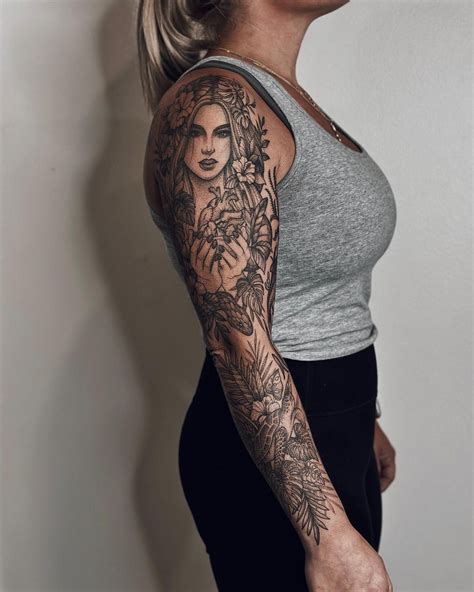 21 Tattoo Sleeves For Women From Feminine To Edgy