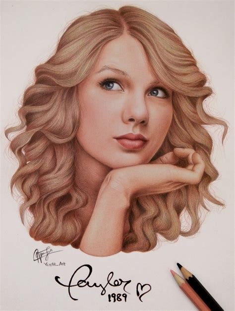 Taylor Swift Drawing High-Quality - Drawing Skill