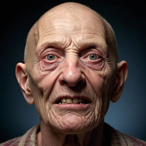 Studio photo of the world's 'ugliest' person, hyper-... | OpenArt