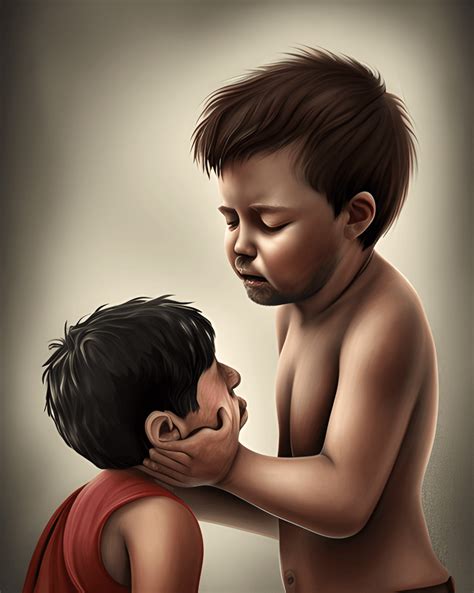 Spanish Boy Crying at Grandfather's Grave · Creative Fabrica