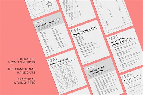 Aphasia pack pdf patient handouts worksheets resources stroke cva ...