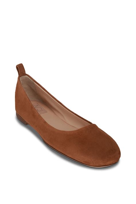 AGL - Kim Brown Suede Ballet Flat | Mitchell Stores
