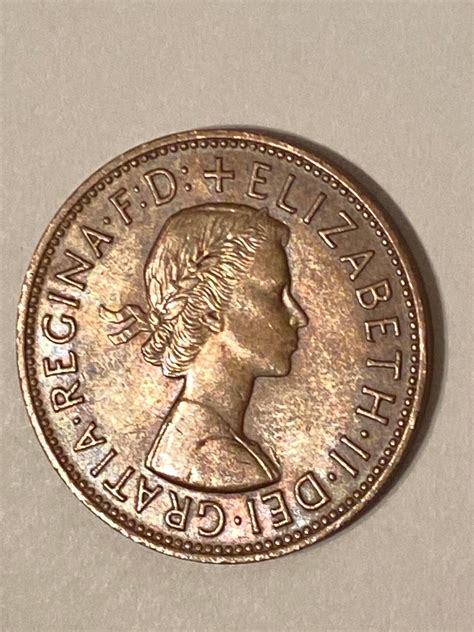 Sale ! 1967 ELIZABETH II Dei Gratia Regina F D + One Penny Coin, Great ...
