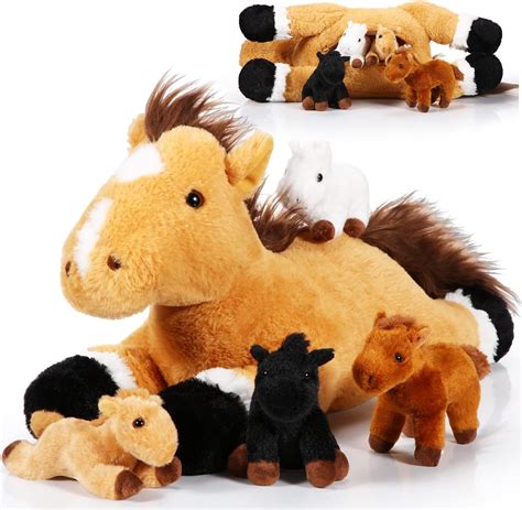 5 Pcs Horse Stuffed Animals Plush Horse Toy Set Philippines | Ubuy