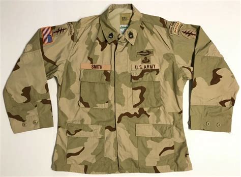 Original Named Special Forces Ranger Three-Color Desert Camo Shirt ...