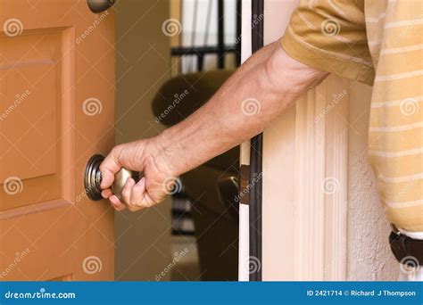 Opening Door Knob Royalty-Free Stock Photo | CartoonDealer.com #31581651