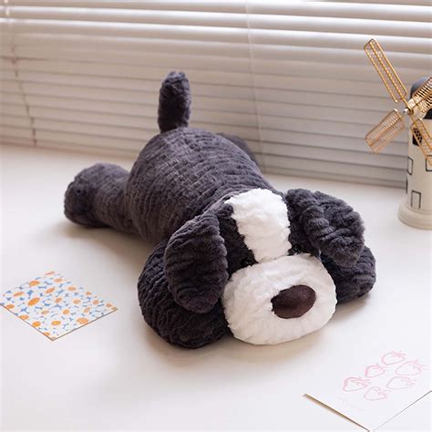 CxhicLuv Lying Down Dog Doll, Soft Plush, Lifelike Design, Durable ...