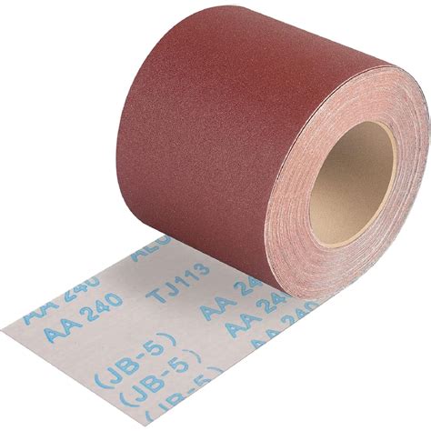 Shineboc Emery Cloth Roll 240 Grit Sandpaper 3.66 x 394 Inch Aluminum ...